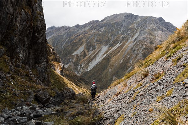 Hiker at Arthur's Pass