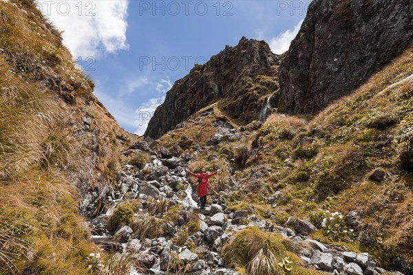 Hiker at Arthur's Pass