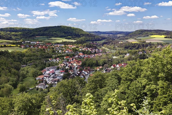 View from the pavilion Heiligenstadt to Markt Heiligenstadt i. OFr.