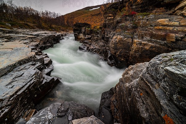 Abiskojakka canyon and river