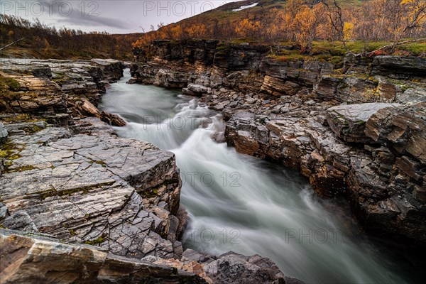 Abiskojakka canyon and river