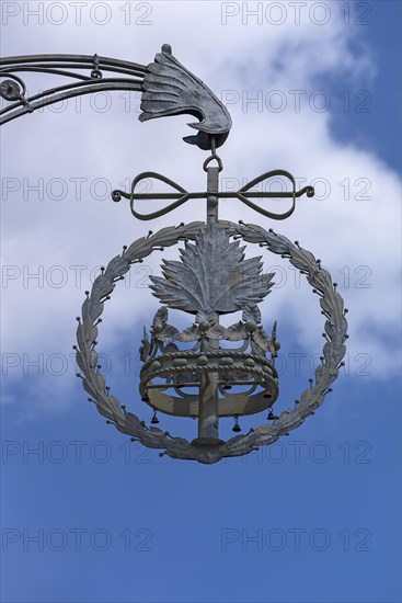 Nose sign around 1920 from the former Gasthaus zur Goldenen Krone