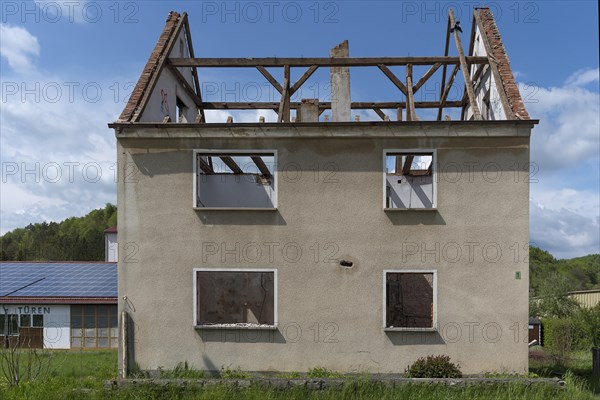 Gutted residential house directly on the B14