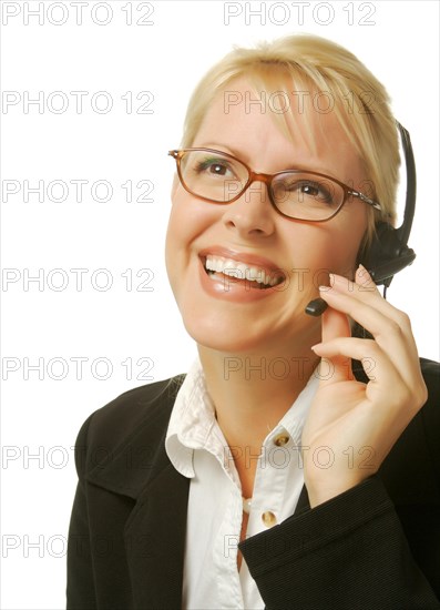 A beautiful friendly secretary/telephone operator