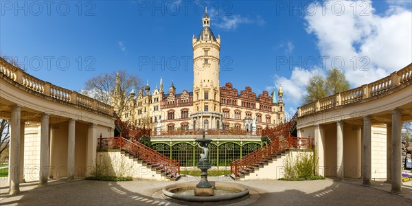 Schwerin Palace Orangery State Parliament Parliament Panorama Mecklenburg-Vorpommern in Schwerin