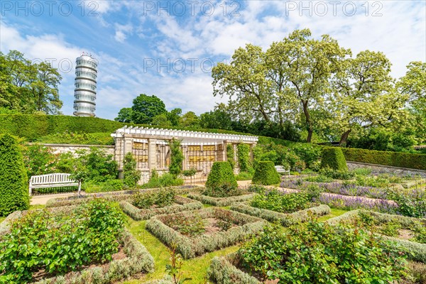 Rose garden and shell grotto