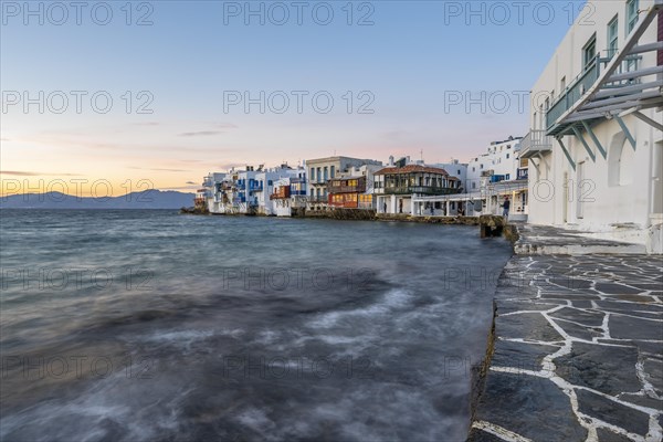 White houses by the sea