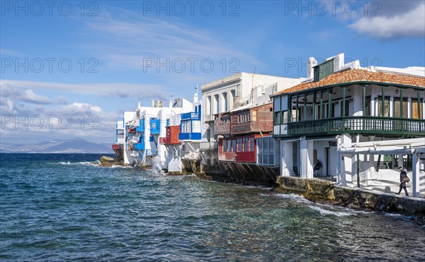 White houses by the sea