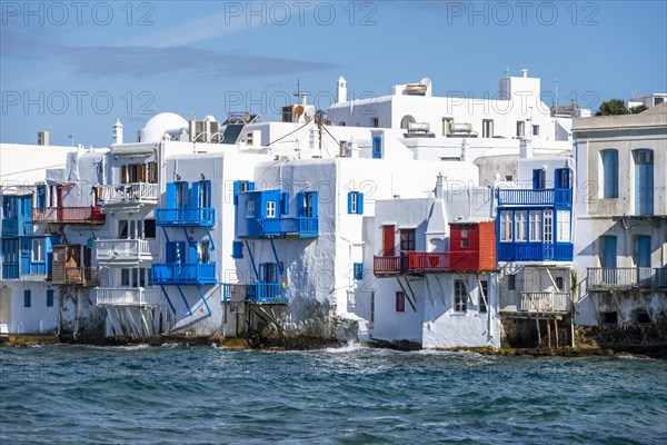 White houses by the sea