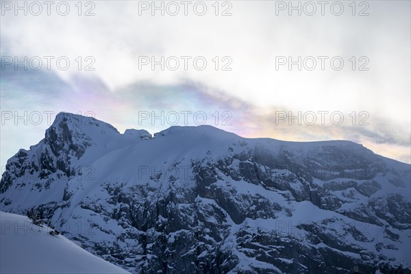 Halo over a mountain