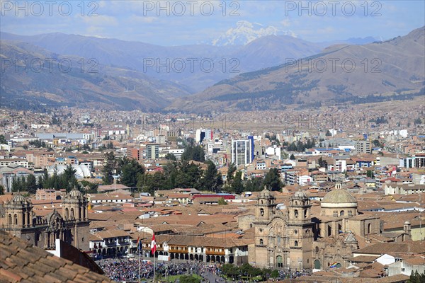 View over the city with Plaza de Armas