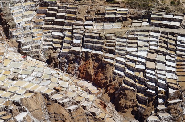 Terraces for salt extraction