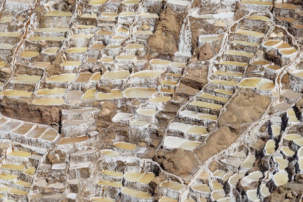 Terraces for salt extraction