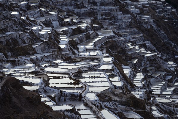 Terraces for salt extraction