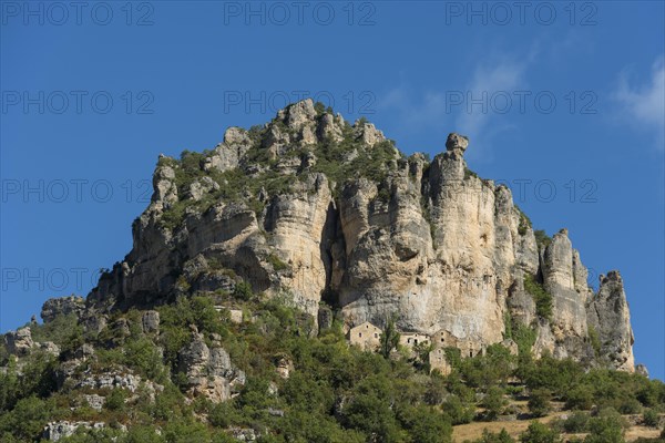 Rocks at the Tarn Gorge near Le Rozier