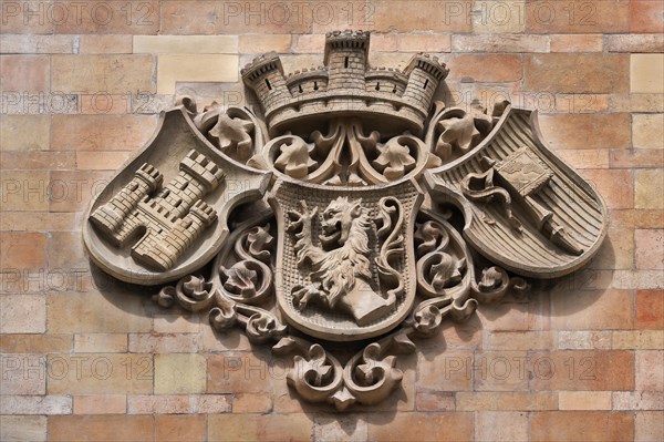 Coat of arms on the building of the government of Upper Bavaria