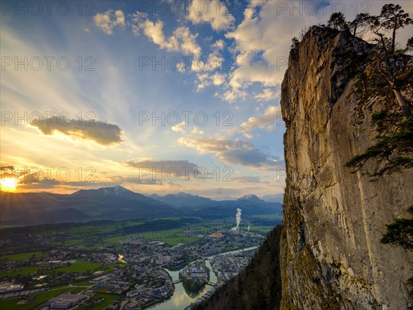 Sunrise over the Salzach valley