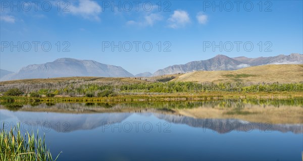 Mountains reflected in the lake