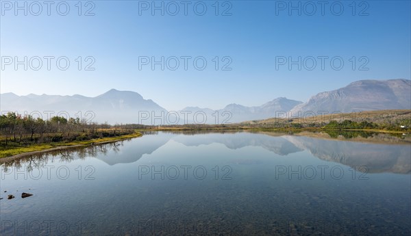 Mountains reflected in the lake