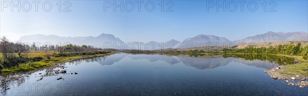 Mountains reflected in the lake