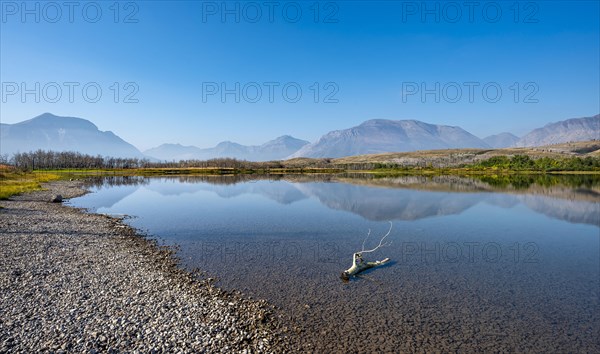 Mountains reflected in the lake