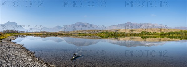 Mountains reflected in the lake