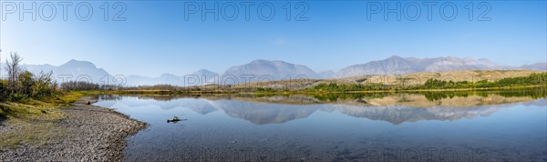 Mountains reflected in the lake