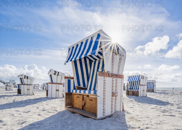 Beach chairs at the west beach