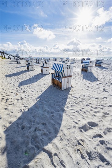 Beach chairs at the west beach