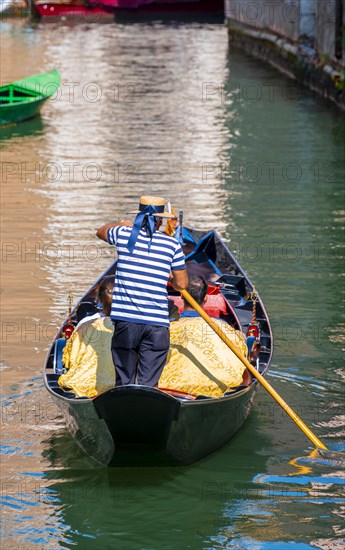 Venetian gondola on a canal