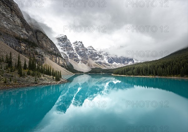 Cloudy mountain peaks