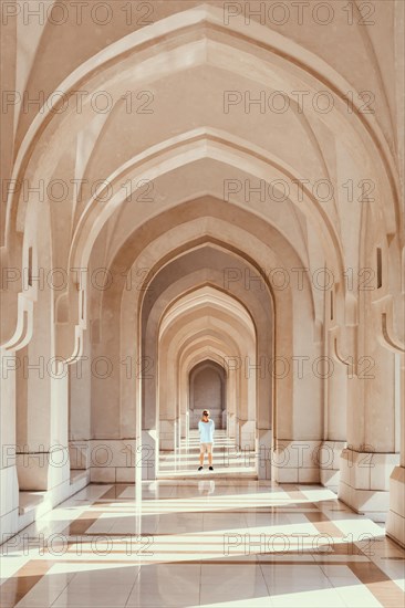 Guy at the Al Alam Palace (The Sultan's Palace)