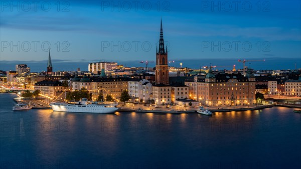 Old Town Stockholm at blue hour