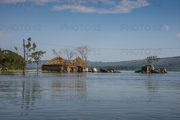 Little island at the source of the Nile