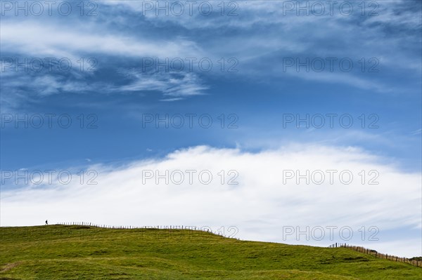 Hiker at Cape Farewell