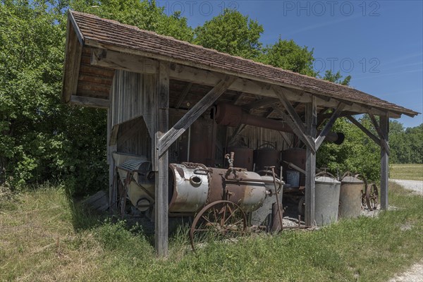 Remise for historical agricultural equipment