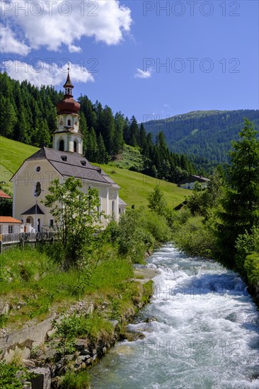 River Sill and parish church of the Visitation of the Virgin Mary