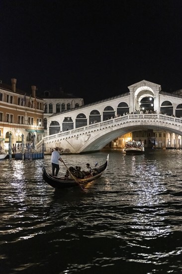 Venetian gondola on Grand Canal