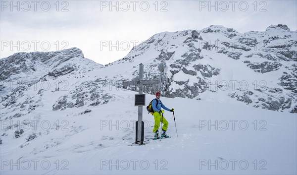 Ski tourers at the Osterfelderkopf