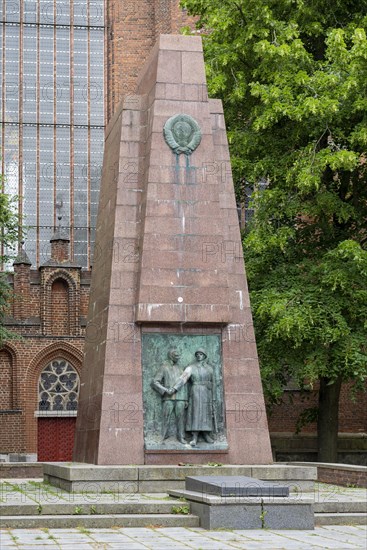 Soviet memorial in front of the Marienkirche
