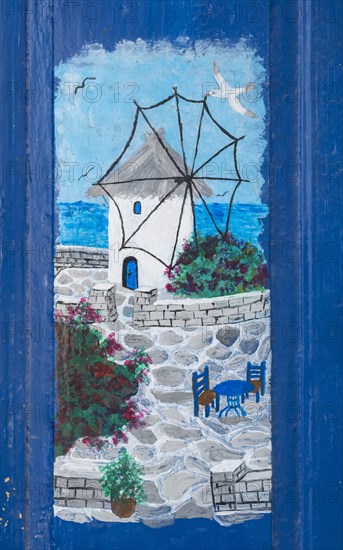 Painting on a house wall