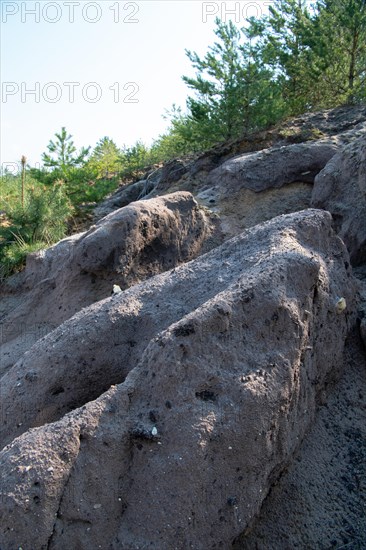 Erosion in post-mining landscape