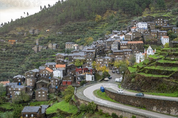 Amazing old village with schist houses