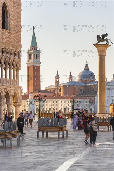 Doge's Palace and Isola di San Giorgio Maggiore with Church of San Giorgio Maggiore