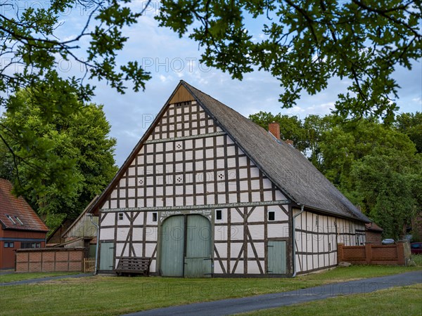 Half-timbered house in the Rundlingsdorf Luebeln