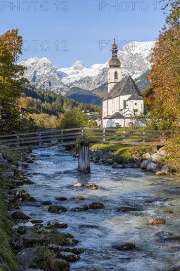 Parish church St. Sebastian with Ramsauer Ache