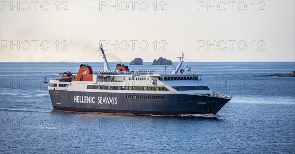 Helenic Seaways ferry on the sea