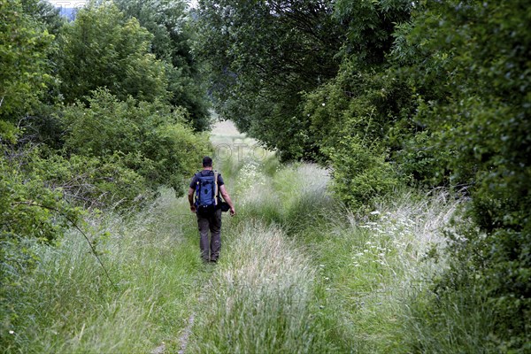 Man with backpack