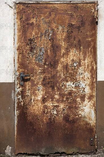 Rusty cow barn door