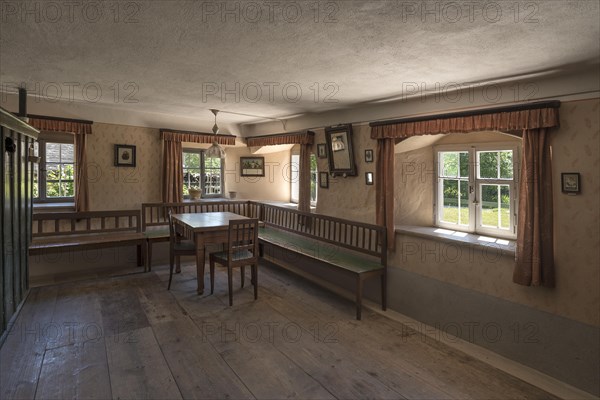 Dining room in a historic farmhouse